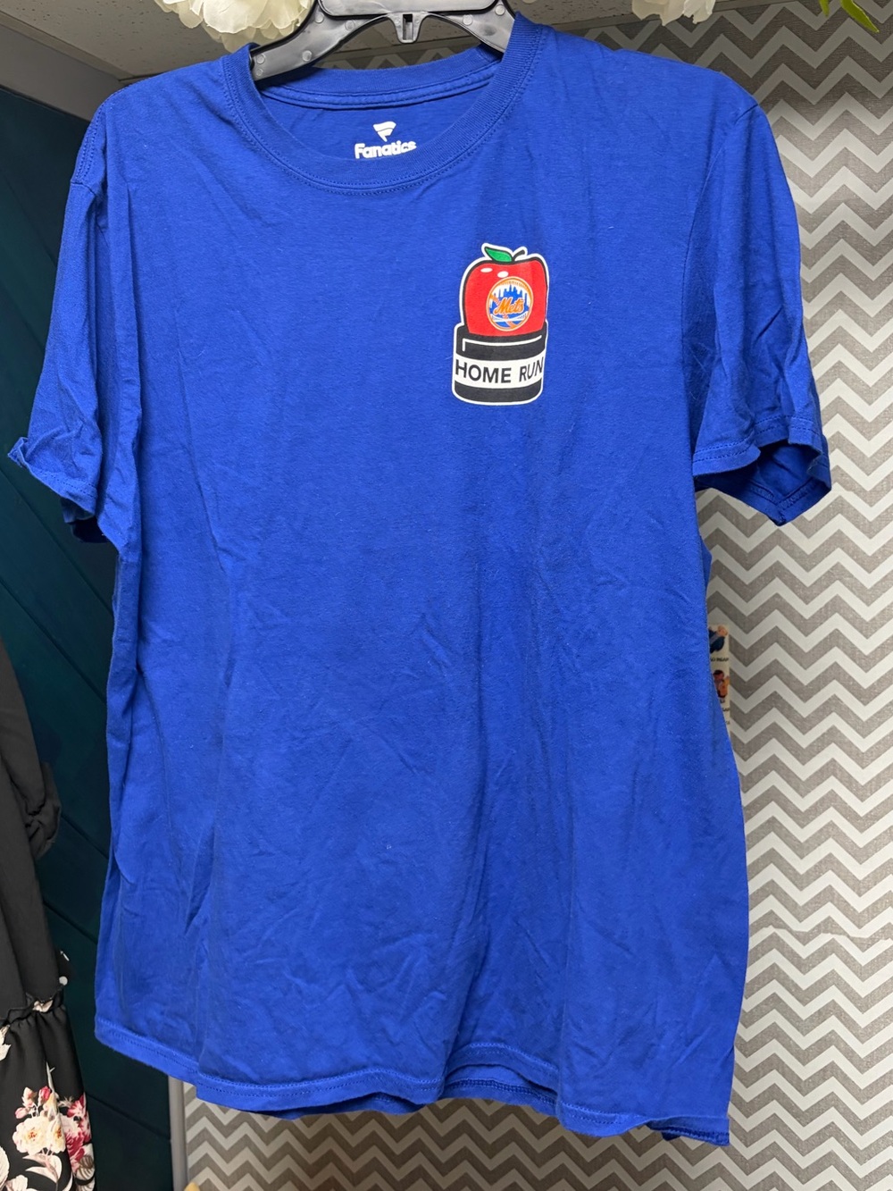 Fanatics Royal Blue 'Home Run' Graphic New York Mets Short Sleeve Tee
